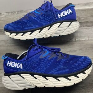 Hoka Gaviota 4 Mens Running Shoes Size 12 Wide 2E Blue Graphite 1123200-BBGP